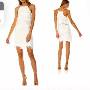 Revolve Bryn White Lace Mini Dress by BB Dakota